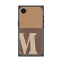 プレミアムスクエアケース with MagSafe［ オリジナル - initial two tone - M brown ］