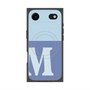 プレミアムスクエアケース with MagSafe［ オリジナル - initial two tone - M blue ］
