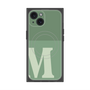 プレミアムスクエアケース with MagSafe［ オリジナル - initial two tone - M green ］