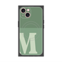 プレミアムスクエアケース with MagSafe［ オリジナル - initial two tone - M green ］