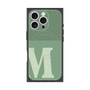 プレミアムスクエアケース with MagSafe［ オリジナル - initial two tone - M green ］