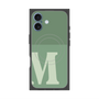 プレミアムスクエアケース with MagSafe［ オリジナル - initial two tone - M green ］