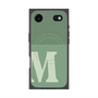 プレミアムスクエアケース with MagSafe［ オリジナル - initial two tone - M green ］