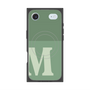 プレミアムスクエアケース with MagSafe［ オリジナル - initial two tone - M green ］
