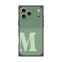 プレミアムスクエアケース with MagSafe［ オリジナル - initial two tone - M green ］