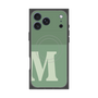 プレミアムスクエアケース with MagSafe［ オリジナル - initial two tone - M green ］