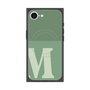 プレミアムスクエアケース with MagSafe［ オリジナル - initial two tone - M green ］