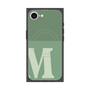 プレミアムスクエアケース with MagSafe［ オリジナル - initial two tone - M green ］