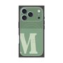 プレミアムスクエアケース with MagSafe［ オリジナル - initial two tone - M green ］