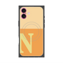 プレミアムスクエアケース with MagSafe［ オリジナル - initial two tone - N orange ］