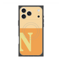 プレミアムスクエアケース with MagSafe［ オリジナル - initial two tone - N orange ］