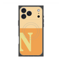 プレミアムスクエアケース with MagSafe［ オリジナル - initial two tone - N orange ］