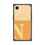プレミアムスクエアケース with MagSafe［ オリジナル - initial two tone - N orange ］