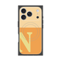 プレミアムスクエアケース with MagSafe［ オリジナル - initial two tone - N orange ］