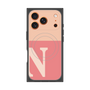 プレミアムスクエアケース with MagSafe［ オリジナル - initial two tone - N pink ］
