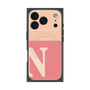 プレミアムスクエアケース with MagSafe［ オリジナル - initial two tone - N pink ］