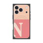 プレミアムスクエアケース with MagSafe［ オリジナル - initial two tone - N pink ］