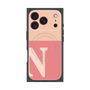 プレミアムスクエアケース with MagSafe［ オリジナル - initial two tone - N pink ］