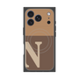 プレミアムスクエアケース with MagSafe［ オリジナル - initial two tone - N brown ］