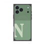 プレミアムスクエアケース with MagSafe［ オリジナル - initial two tone - N green ］