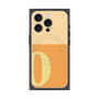 プレミアムスクエアケース with MagSafe［ オリジナル - initial two tone - O orange ］