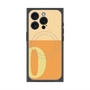 プレミアムスクエアケース with MagSafe［ オリジナル - initial two tone - O orange ］