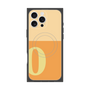 プレミアムスクエアケース with MagSafe［ オリジナル - initial two tone - O orange ］
