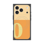 プレミアムスクエアケース with MagSafe［ オリジナル - initial two tone - O orange ］