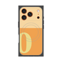 プレミアムスクエアケース with MagSafe［ オリジナル - initial two tone - O orange ］