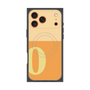 プレミアムスクエアケース with MagSafe［ オリジナル - initial two tone - O orange ］