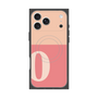プレミアムスクエアケース with MagSafe［ オリジナル - initial two tone - O pink ］