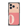 プレミアムスクエアケース with MagSafe［ オリジナル - initial two tone - O pink ］