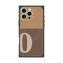 プレミアムスクエアケース with MagSafe［ オリジナル - initial two tone - O brown ］