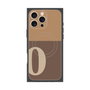 プレミアムスクエアケース with MagSafe［ オリジナル - initial two tone - O brown ］