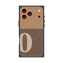 プレミアムスクエアケース with MagSafe［ オリジナル - initial two tone - O brown ］