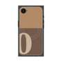 プレミアムスクエアケース with MagSafe［ オリジナル - initial two tone - O brown ］
