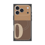 プレミアムスクエアケース with MagSafe［ オリジナル - initial two tone - O brown ］