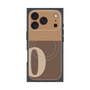 プレミアムスクエアケース with MagSafe［ オリジナル - initial two tone - O brown ］