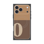 プレミアムスクエアケース with MagSafe［ オリジナル - initial two tone - O brown ］