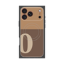 プレミアムスクエアケース with MagSafe［ オリジナル - initial two tone - O brown ］