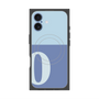 プレミアムスクエアケース with MagSafe［ オリジナル - initial two tone - O blue ］