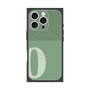プレミアムスクエアケース with MagSafe［ オリジナル - initial two tone - O green ］