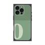 プレミアムスクエアケース with MagSafe［ オリジナル - initial two tone - O green ］