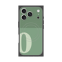プレミアムスクエアケース with MagSafe［ オリジナル - initial two tone - O green ］