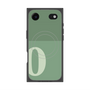 プレミアムスクエアケース with MagSafe［ オリジナル - initial two tone - O green ］