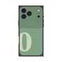 プレミアムスクエアケース with MagSafe［ オリジナル - initial two tone - O green ］