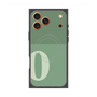 プレミアムスクエアケース with MagSafe［ オリジナル - initial two tone - O green ］