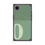 プレミアムスクエアケース with MagSafe［ オリジナル - initial two tone - O green ］