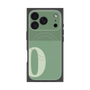 プレミアムスクエアケース with MagSafe［ オリジナル - initial two tone - O green ］