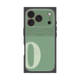 プレミアムスクエアケース with MagSafe［ オリジナル - initial two tone - O green ］